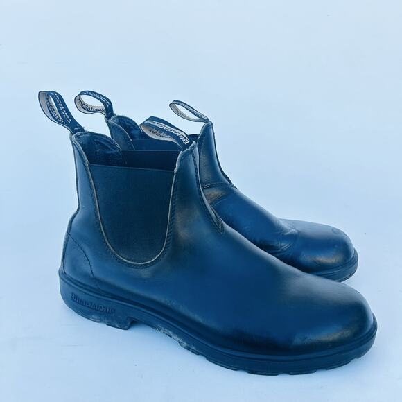 Blundstone Men’s Leather Chelsea Boots Black Ankle Work Shoes Size 12 510 558